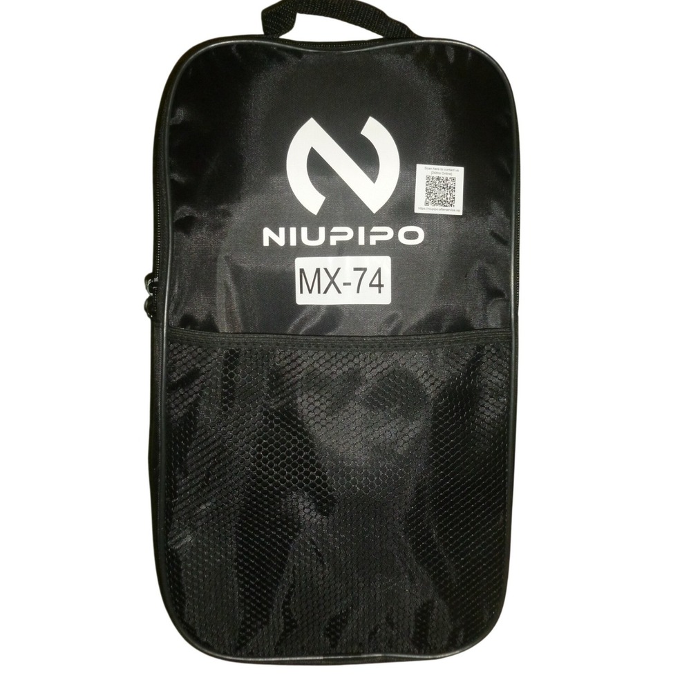 Niupipo MX-74 Pickleball‎ Paddle Bag Black with 4 Pickleballs and Shoulder Strap